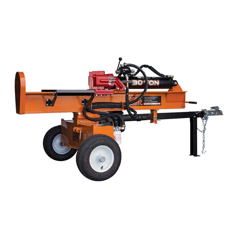 BRAVE Log Splitter, 30-Ton, Horizontal and Vertical, 3,500 PSI, Honda GC190, Model VH1730GC