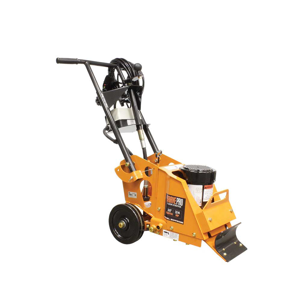 BravePro Floor Stripper, Heavy Duty, 10 In. Max Width, Electric Motor, Model BRPFS108E