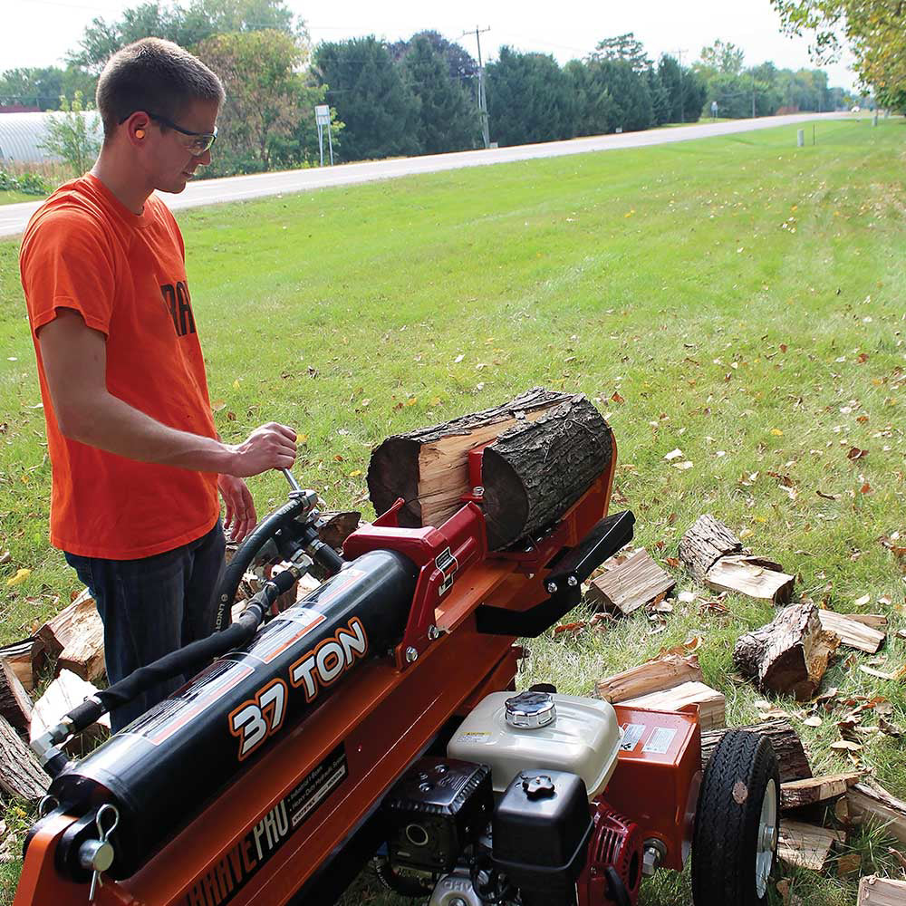 BravePro Log Splitter, 37-Ton, Horizontal and Vertical, 3,500 PSI, Honda GX270, Model VH1737GX