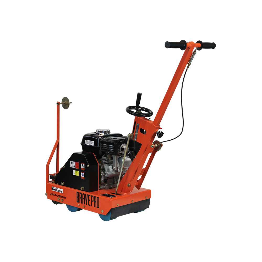 BravePro Green Concrete Saw, 10 In. Blade, 3.25 In. Cutting Depth, Honda GX200, Model BRPCS110H