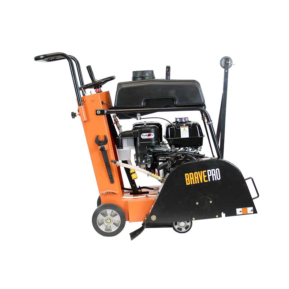 BravePro Concrete Floor Saw, 14 In. to 20 In. Blade, 7.2 In. Cutting Depth, Honda GX390, Model BRPCS210H