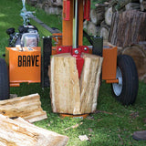 BRAVE Log Splitter, 24-Ton, Horizontal and Vertical, 3,500 PSI, Honda GC160, Model VH1724GC