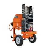 BravePro Concrete Mixer, 9 Cu. Ft. Steel Drum, Honda GX270, Model BRPCM109H