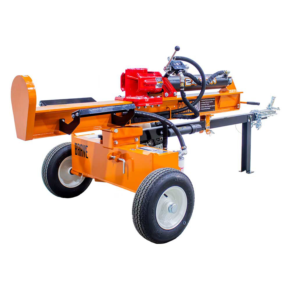 BravePro Log Splitter, 24-Ton, Horizontal and Vertical, 3,500 PSI, Honda GX160, Model VH1724GX