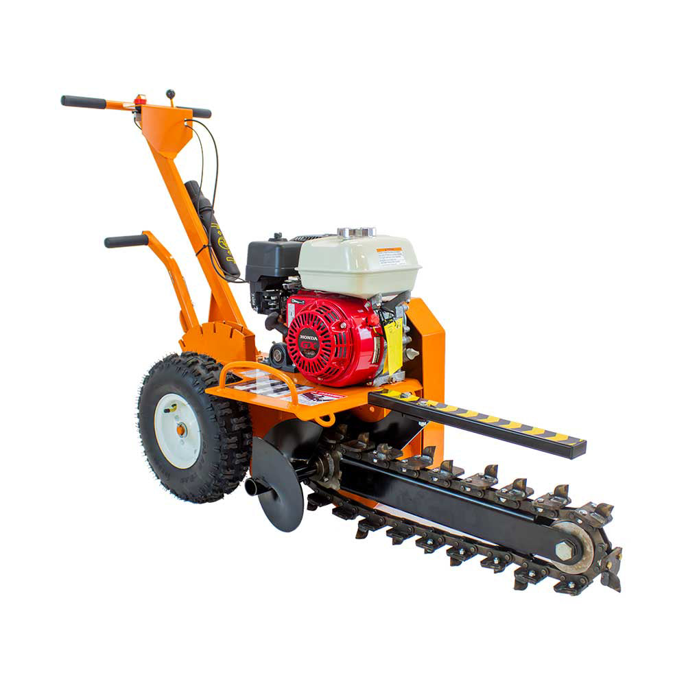 BravePro Trencher, 18 In. Shark Chain, Honda GX200, Model BRPT18