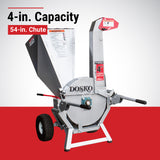 Dosko 4-In. Brush Chipper - Side View