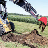GREYWOLF Backhoe Attachment for Skid Steer Loaders, 12-In. Bucket, 6 Ft. 8 In. Dig Depth, Model 1065