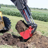 GREYWOLF Backhoe Attachment for Skid Steer Loaders, 12-In. Bucket, 6 Ft. 8 In. Dig Depth, Model 1065