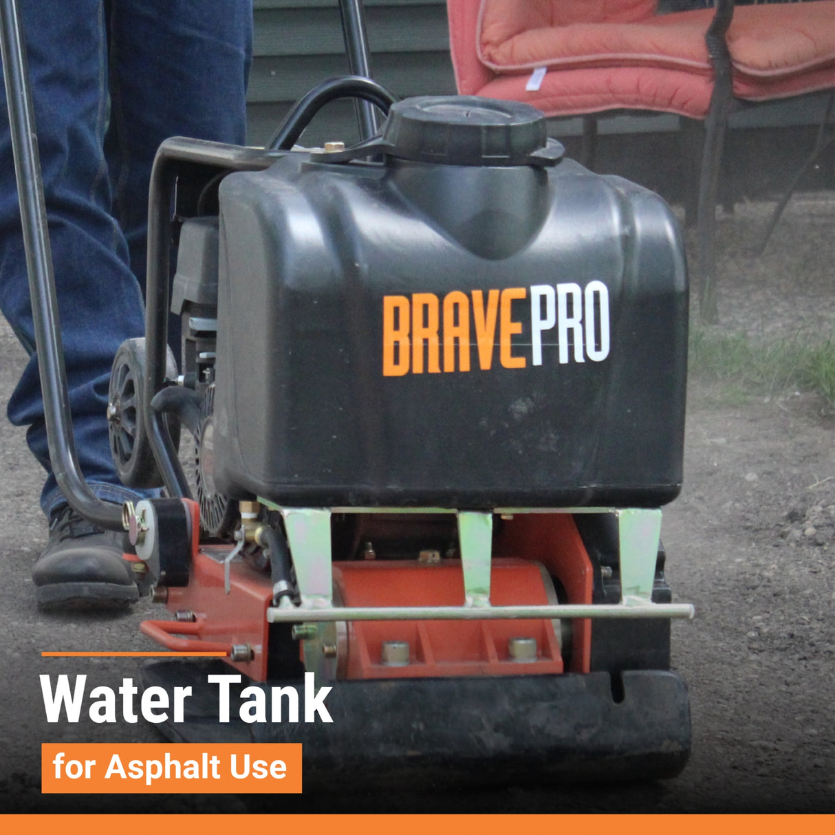 BravePro Forward Plate Compactor, 16 In. Plate, Honda GX160, Model BRPFP130H