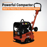 BravePro Reversible Plate Compactor, 15 In. Plate, Honda GX160, Model BRPRP210H
