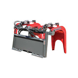 GREYWOLF Double Quick Attach Grapple for Skid Steer Loaders, Universal Bucket Mount, Model 1066