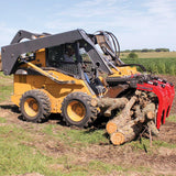 GREYWOLF Double Quick Attach Grapple for Skid Steer Loaders, Universal Bucket Mount, Model 1066