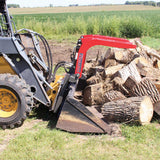 GREYWOLF Double Quick Attach Grapple for Skid Steer Loaders, Universal Bucket Mount, Model 1066