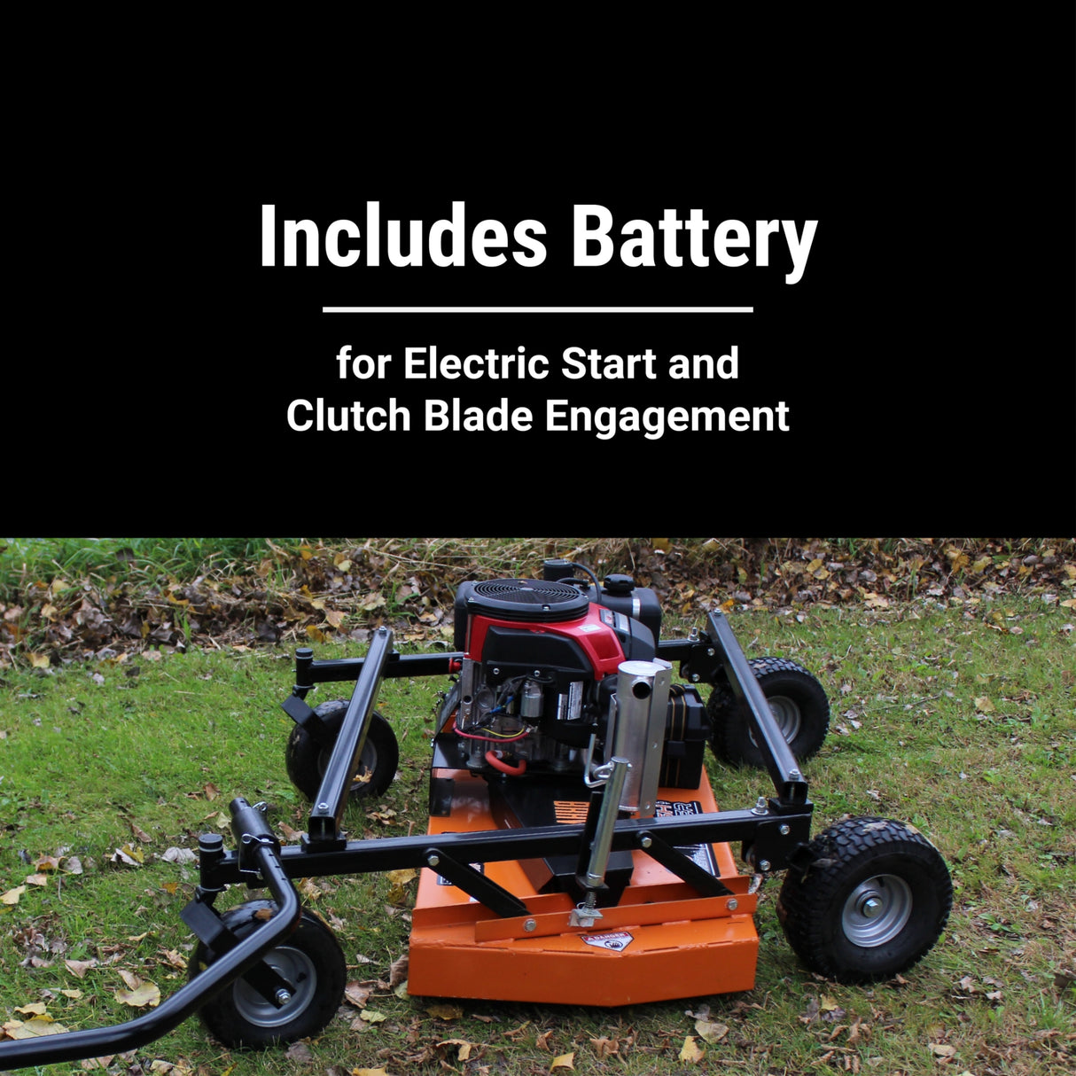 BravePro Finish Cut Pull-Behind Mower, 60 In. Deck, 25 HP, Honda GXV630, Model BRPFC112HE