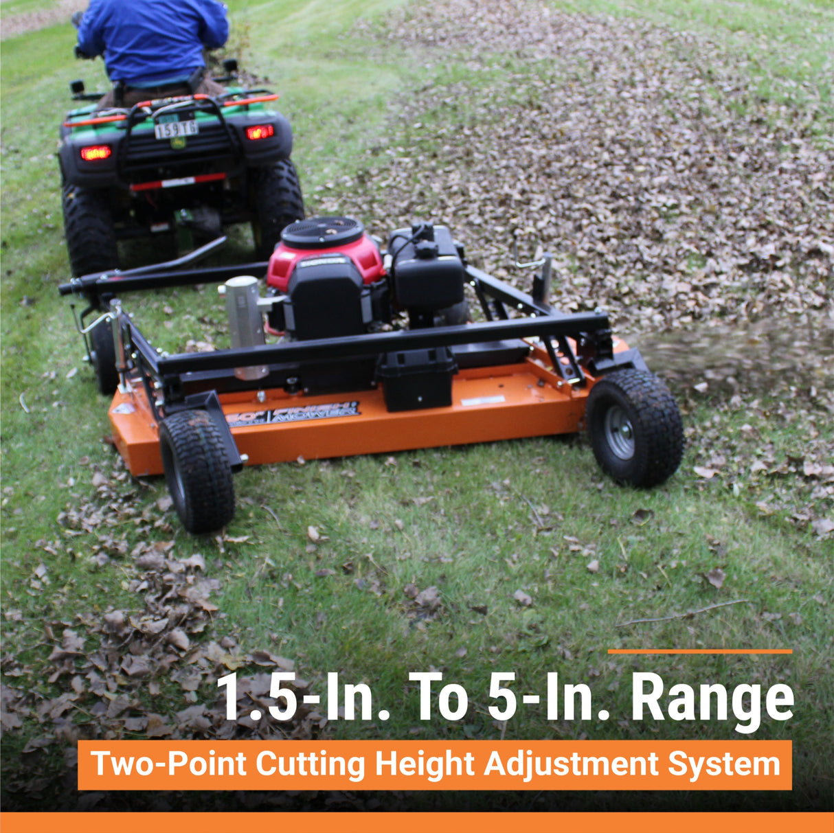 BravePro Finish Cut Pull-Behind Mower, 60 In. Deck, 25 HP, Honda GXV630, Model BRPFC112HE