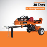 BRAVE Log Splitter, 30-Ton, Horizontal and Vertical, 3,500 PSI, Honda GC190, Model VH1730GC