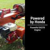 BravePro Log Splitter, 37-Ton, Horizontal and Vertical, 3,500 PSI, Honda GX270, Model VH1737GX