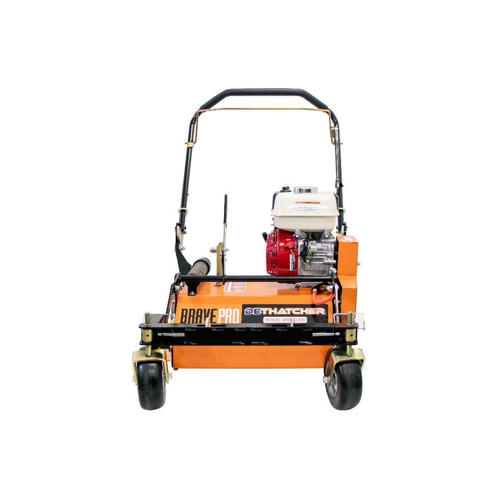 BravePro U-Turn Power Rake Dethatcher, 20 In. Width, Counter-Rotating, Honda GX160, Model BRPPD20CWH