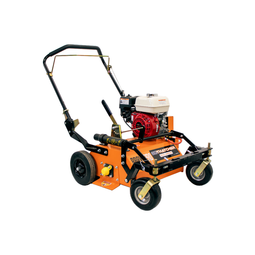BravePro U-Turn Power Rake Dethatcher, 20 In. Width, Counter-Rotating, Honda GX160, Model BRPPD20CWH