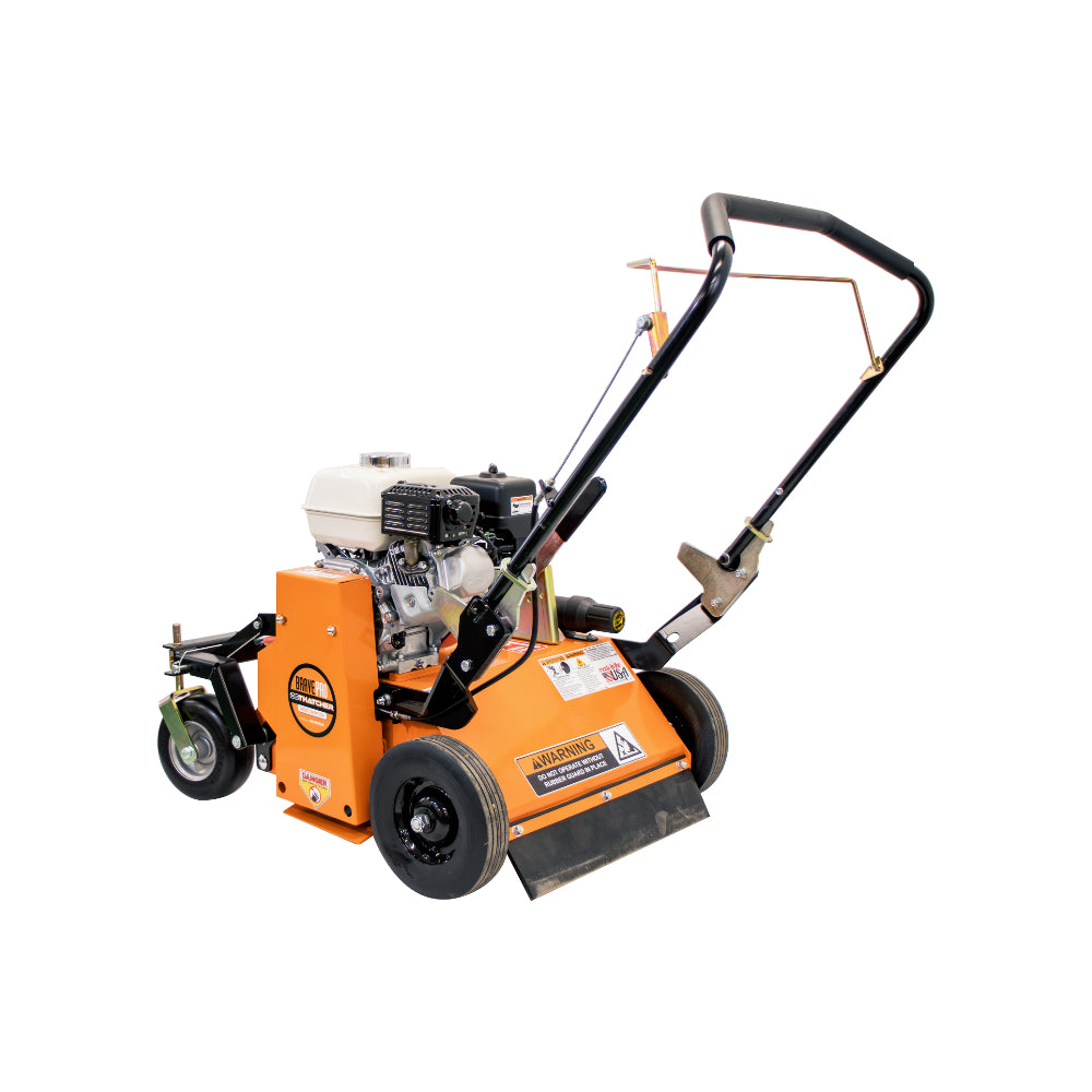 BravePro U-Turn Power Rake Dethatcher, 20 In. Width, Counter-Rotating, Honda GX160, Model BRPPD20CWH