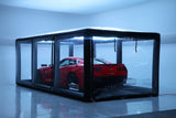 CarCapsule 16 ft CF1 Series ShowCase Indoor Capsule w/ Road Design Floor, IntelliCharger & LED Kit - CCSH16CF1