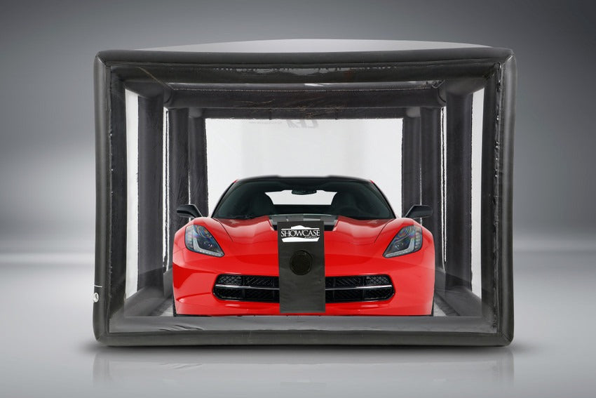 CarCapsule 18 ft CF1 Series ShowCase Indoor Capsule w/ Road Design Floor, IntelliCharger & LED Kit - CCSH18CF1