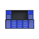 Chery Industrial 10ft Workbench Cabinet(40 Drawers, 2 Cabinets & 1 Pegboard) - WW000216