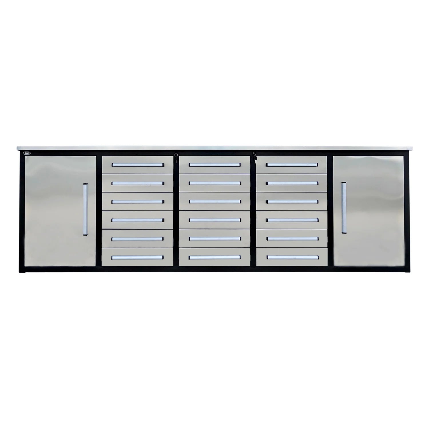 Chery Industrial Garage Storage Cabinet with 18 Drawers and 2 Cabinets 10ft - WW000182