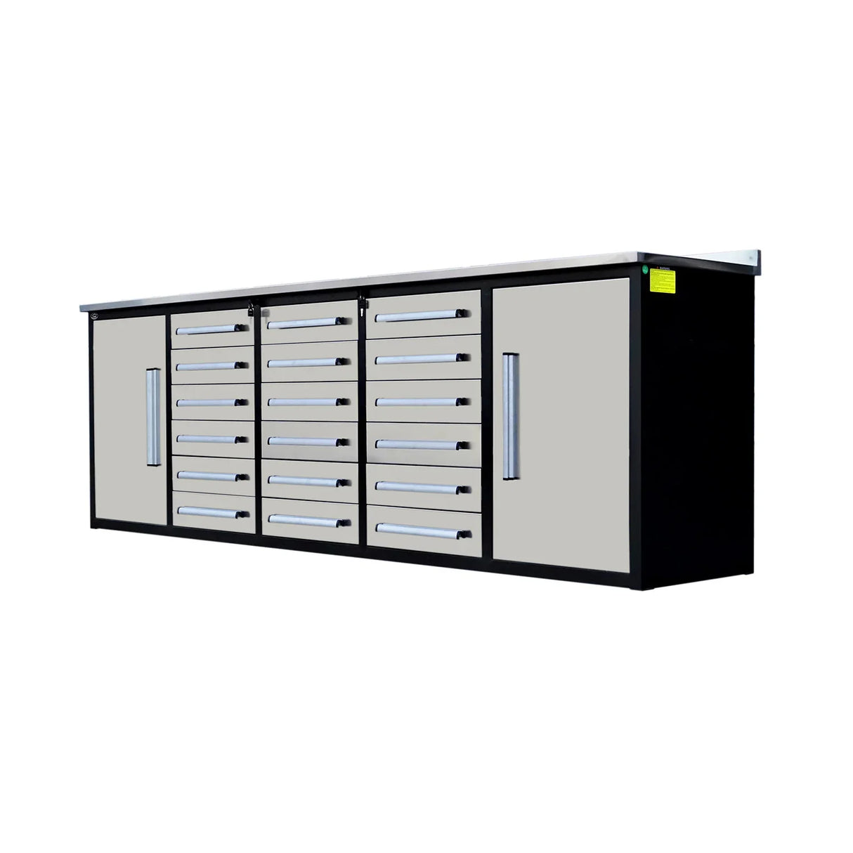 Chery Industrial Garage Storage Cabinet with 18 Drawers and 2 Cabinets 10ft - WW000182