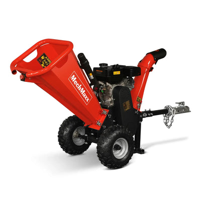 MechMaxx 4" 7HP 212cc DUCAR Gas Powered Wood Chipper with Tow Bar, Model GS650