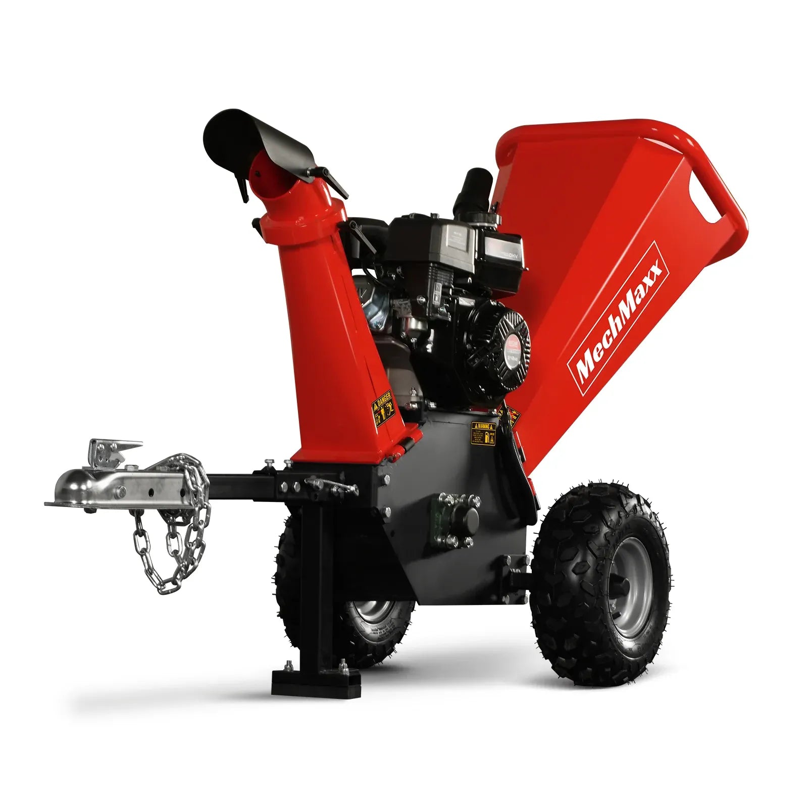 MechMaxx 4" 7HP 212cc DUCAR Gas Powered Wood Chipper with Tow Bar, Model GS650