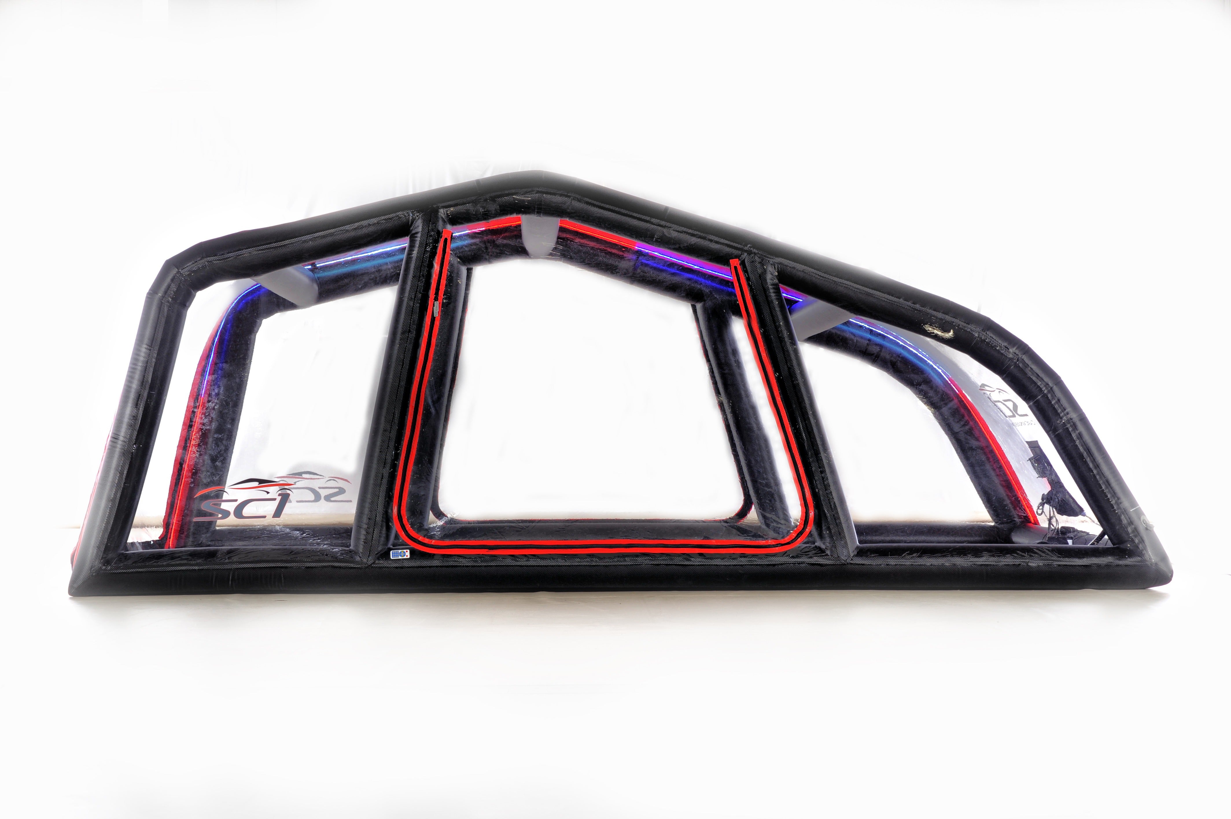 CarCapsule 16 ft SC1 Series ShowCase Indoor Capsule w/ Road Design Floor, IntelliCharger & LED Kit - CCSH16SC1