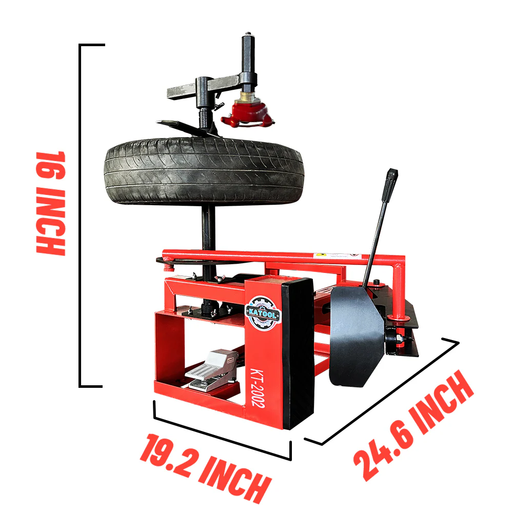 Katool KT-2002 Manual Bead Breaker Tire Changer for Home Garage Use