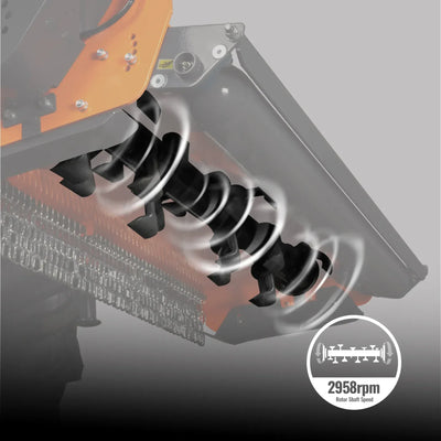 MechMaxx 60" Light Duty PTO Flail Mower, 3-Point Hitch, 15–35HP, Model EFS60