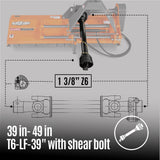 MechMaxx 68" PTO Flail Mower with Hydraulic Side Shift, 3-Point Hitch, 30–60HP, Model NAM68H