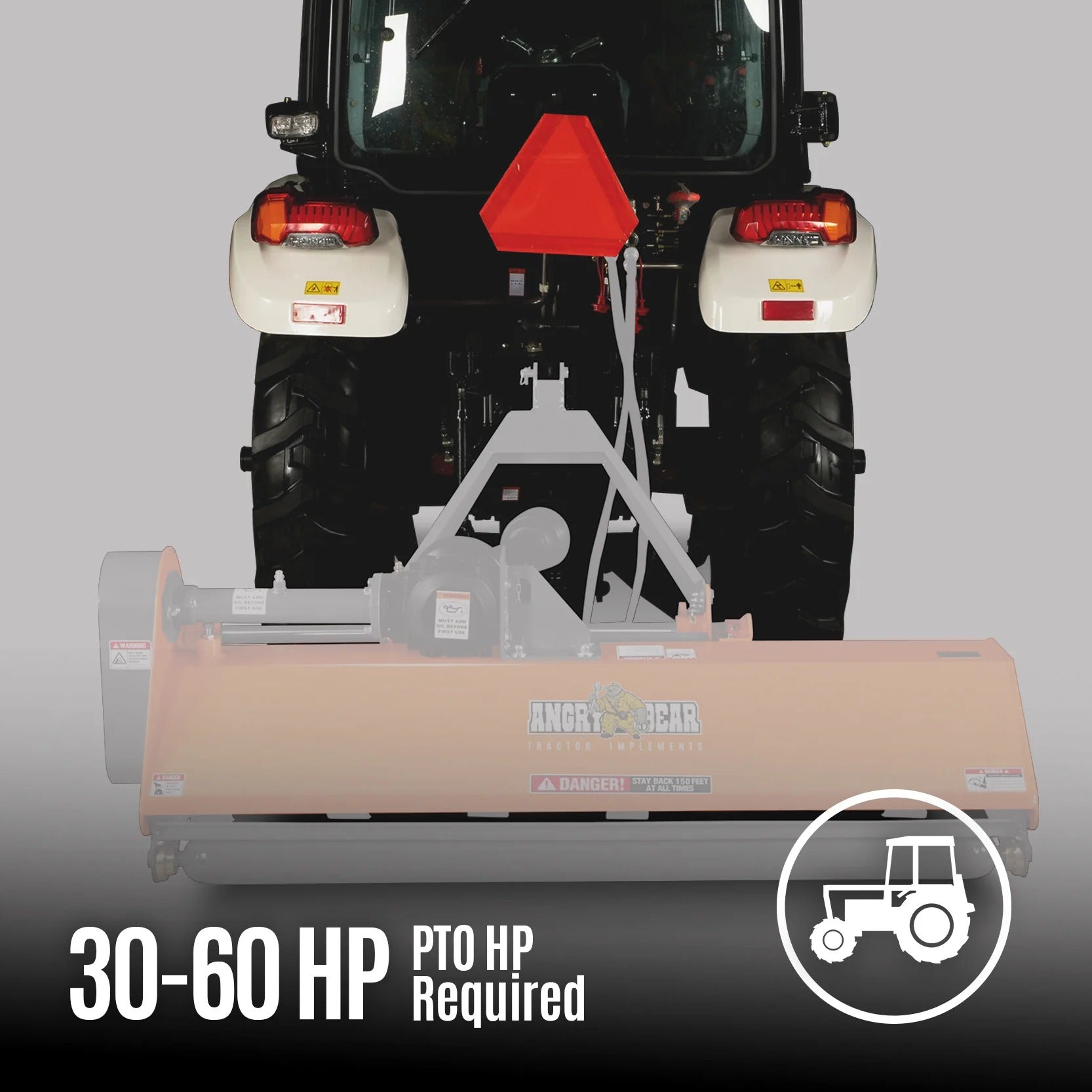 MechMaxx 68" PTO Flail Mower with Hydraulic Side Shift, 3-Point Hitch, 30–60HP, Model NAM68H