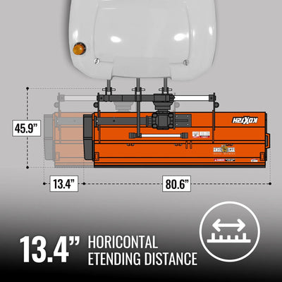 MechMaxx 72" Heavy Duty PTO Flail Mower with Hydraulic Side Shift, 3-Point Hitch, 50–75HP, Model KDK72H