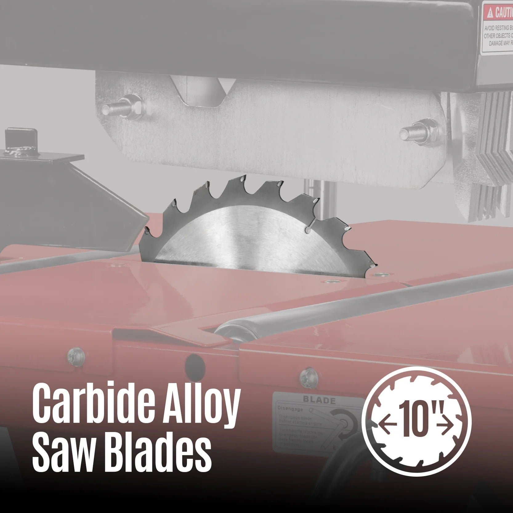 MechMaxx 10" Blade Gas Powered Single Blade Edger with 12" Max Cutting Width, Model SBE50