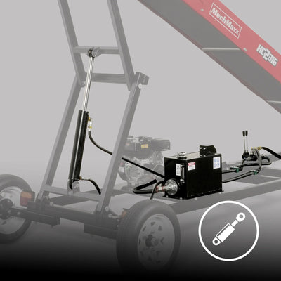 MechMaxx Firewood Conveyor with 7HP 212cc Engine, 124" Max Lift Height, 236" Length, Model HC2016