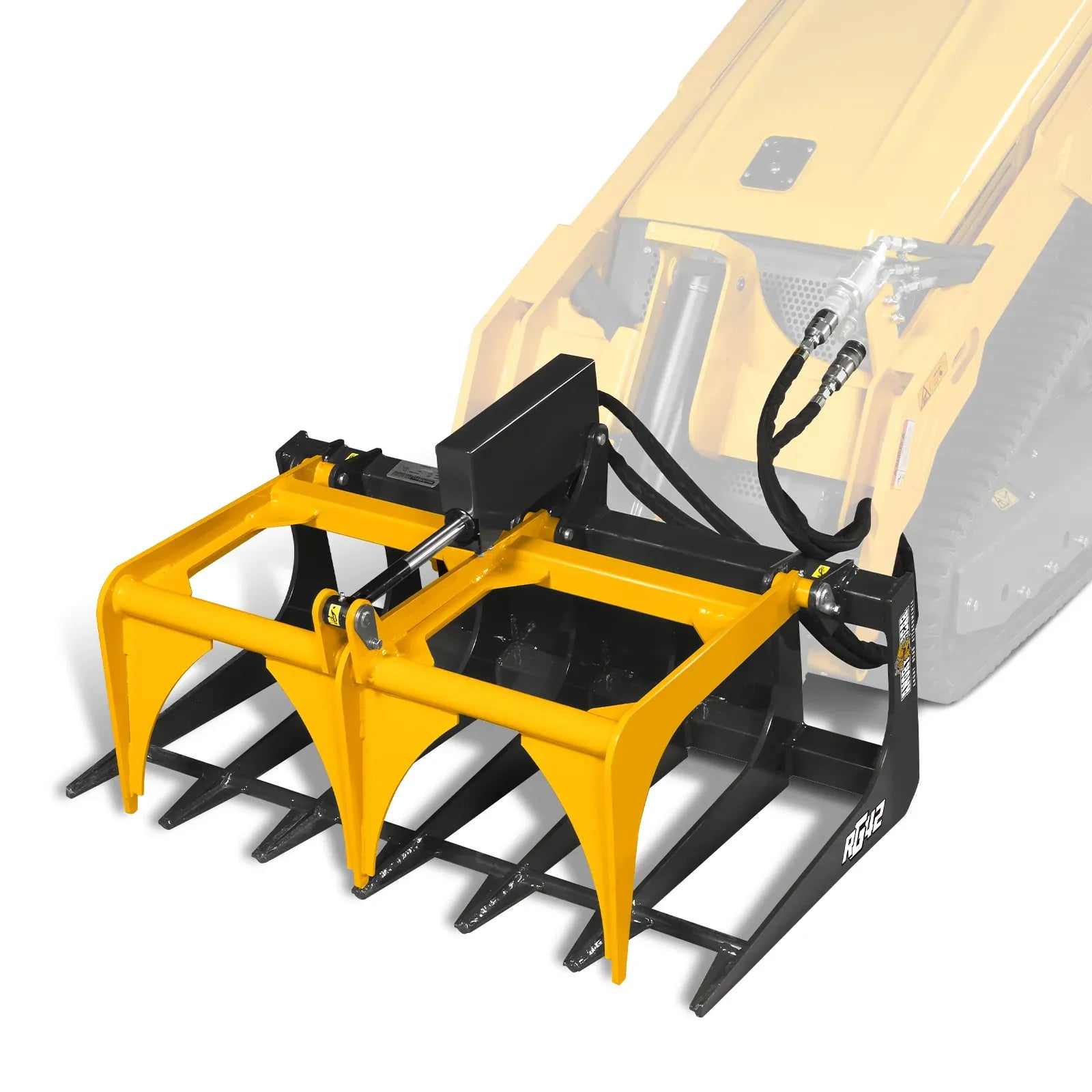 MechMaxx 42" Skeleton Grapple Attachment for Mini Skid Steer with 24" Arm Opening and 2000 lb Capacity