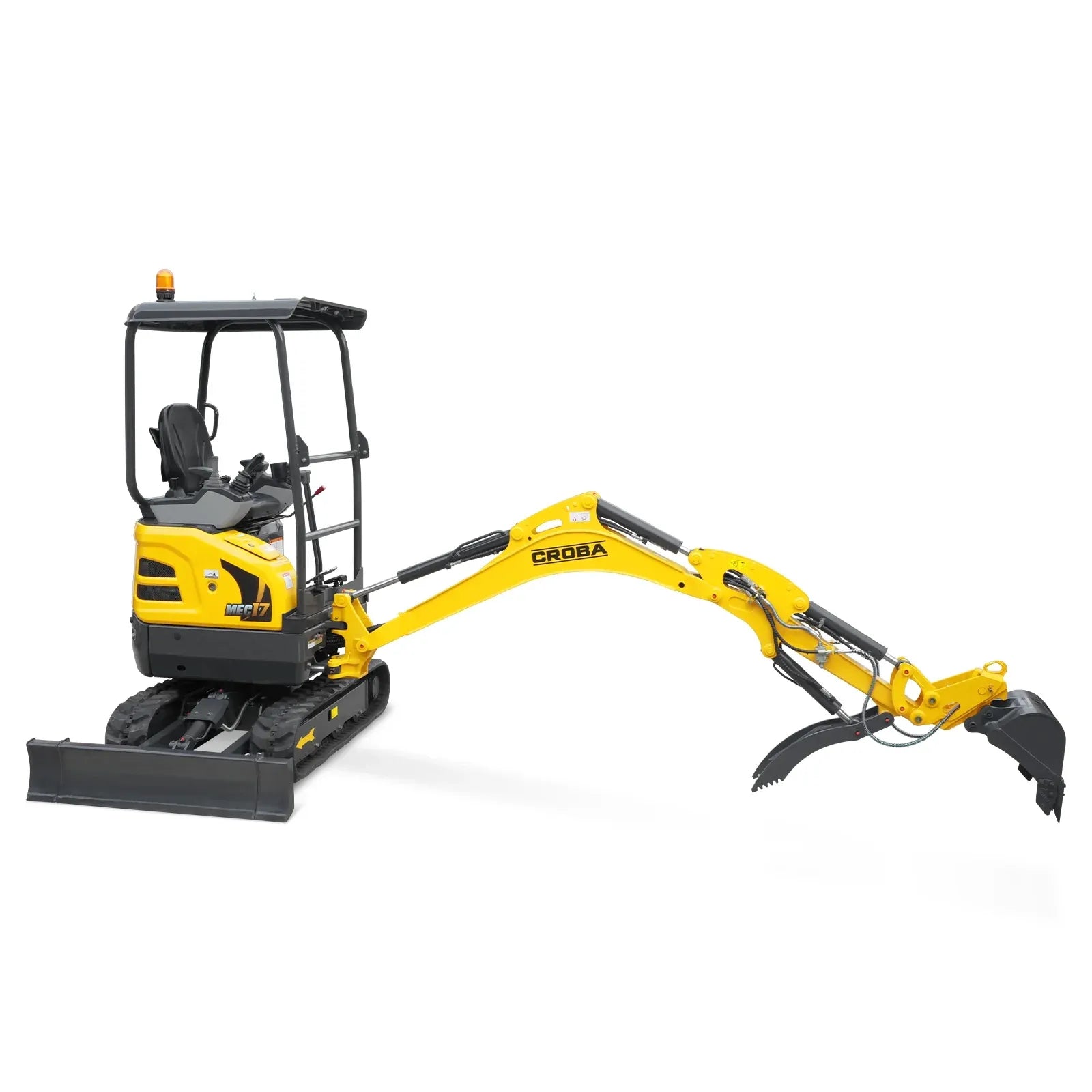 MechMaxx Mini Compact Excavator with Kubota D902 Engine, 95" Max Digging Depth, 4190 lb Operating Weight, Model MEC17PRO