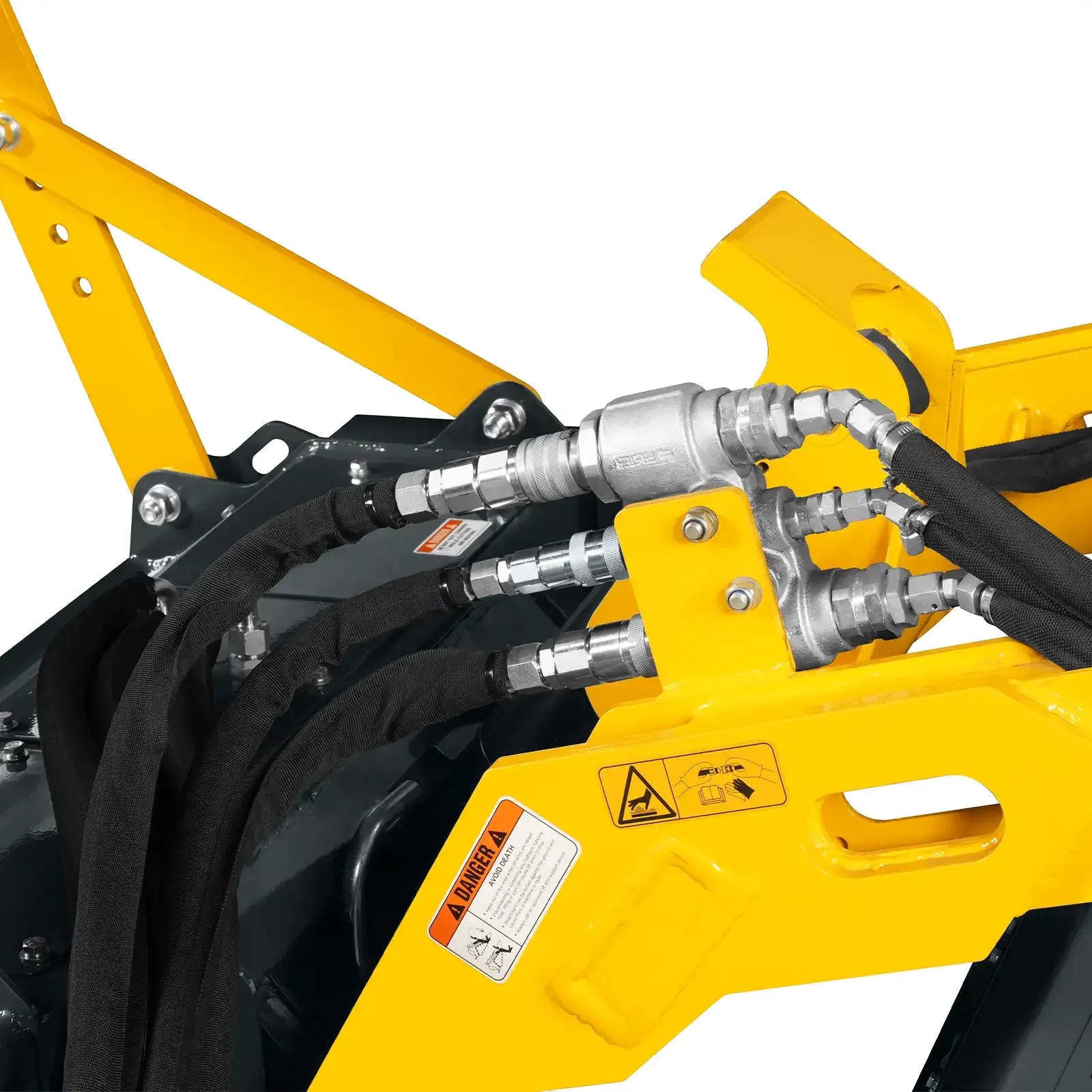 MechMaxx 37" Forestry Drum Mulcher Attachment for Mini Skid Steer with Hydraulic Flow Range 11–16 GPM, Model MCH37