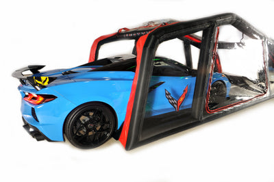 CarCapsule 18 ft SC1 Series ShowCase Indoor Capsule w/ Road Design Floor, IntelliCharger & LED Kit - CCSH18SC1C