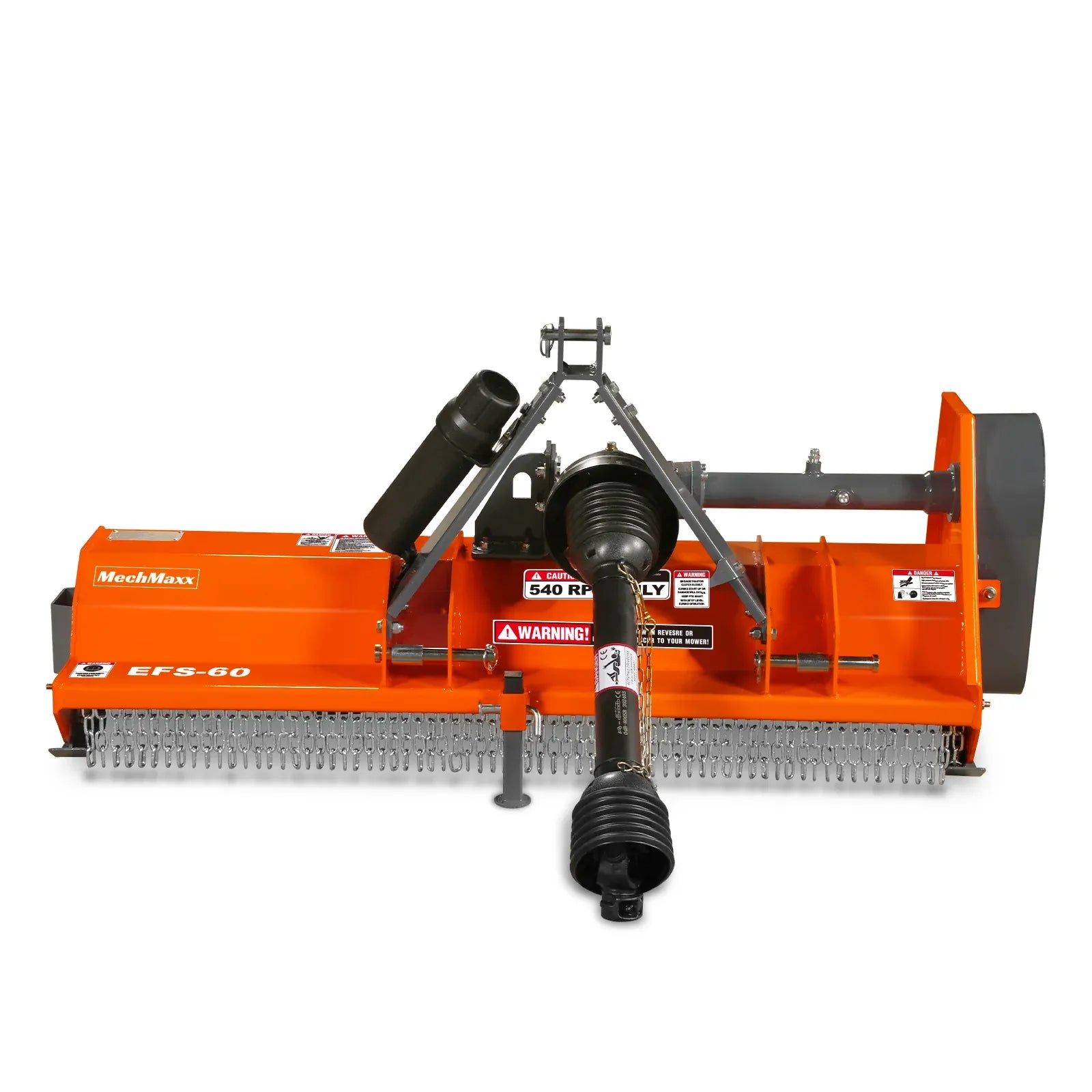 MechMaxx 60" Light Duty PTO Flail Mower, 3-Point Hitch, 15–35HP, Model EFS60