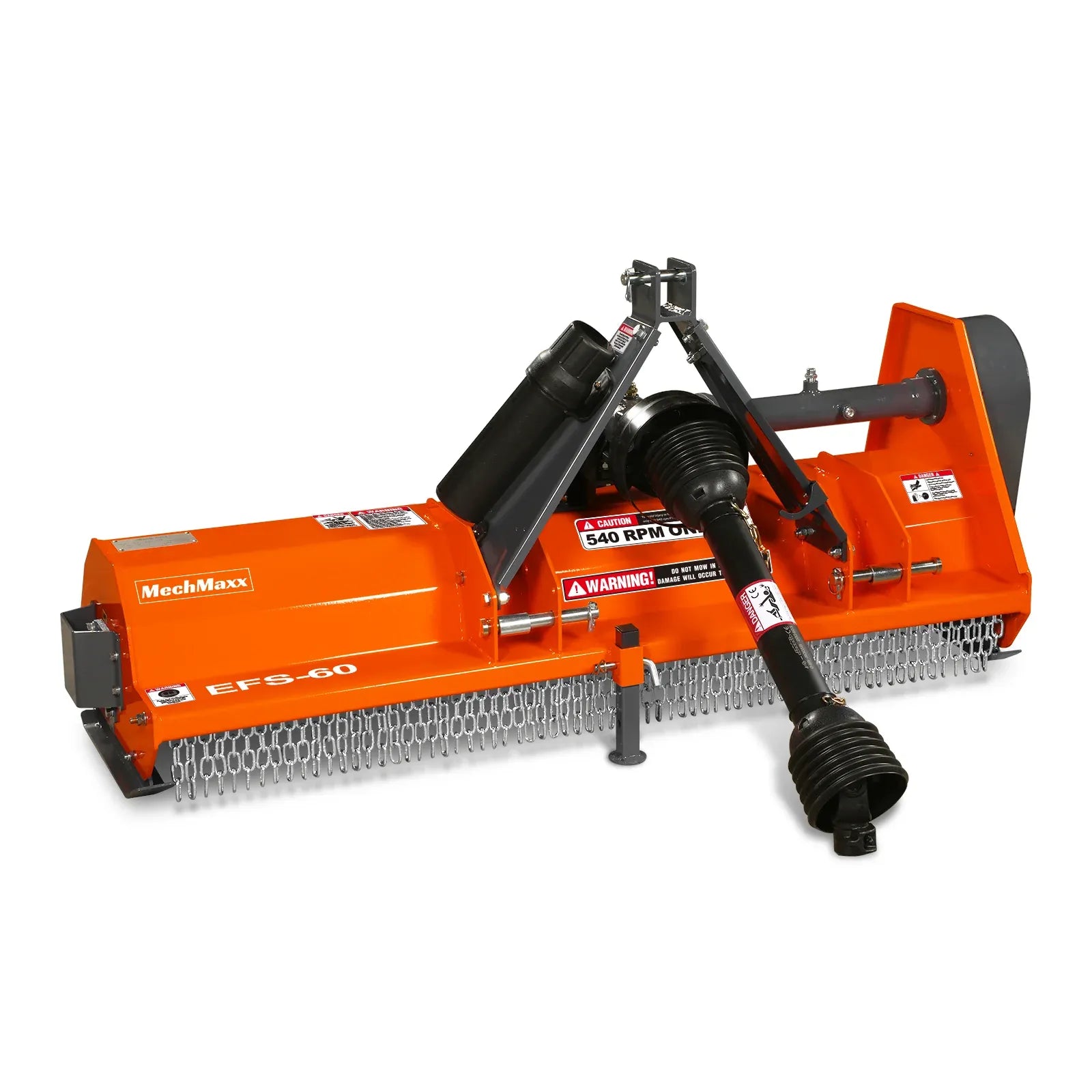 MechMaxx 60" Light Duty PTO Flail Mower, 3-Point Hitch, 15–35HP, Model EFS60