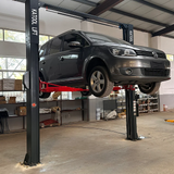 Katool KT-AS110D 11,000 lb Asymmetric 2-Post Car Lift with Single-Point Lock Release