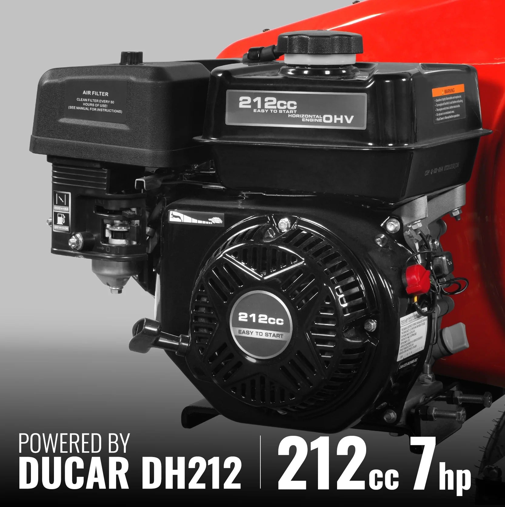 MechMaxx 34 Ton Kinetic Log Splitter with 7HP Ducar Engine, 28" Capacity and 3-Second Cycle Time, Model KT34