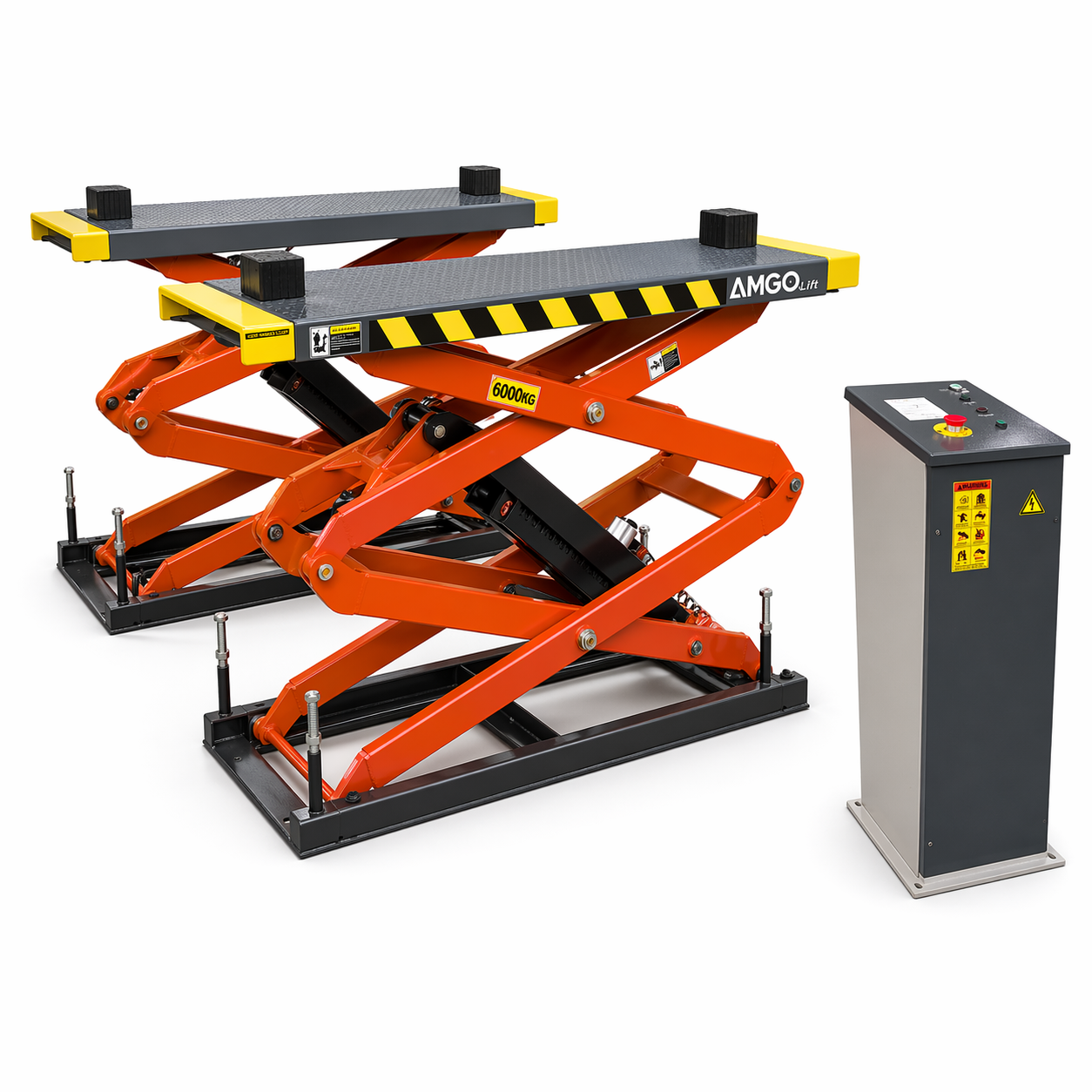 AMGO XL-10F Flush-Mount Full-Rise Scissor Lift 10,000 lb Capacity