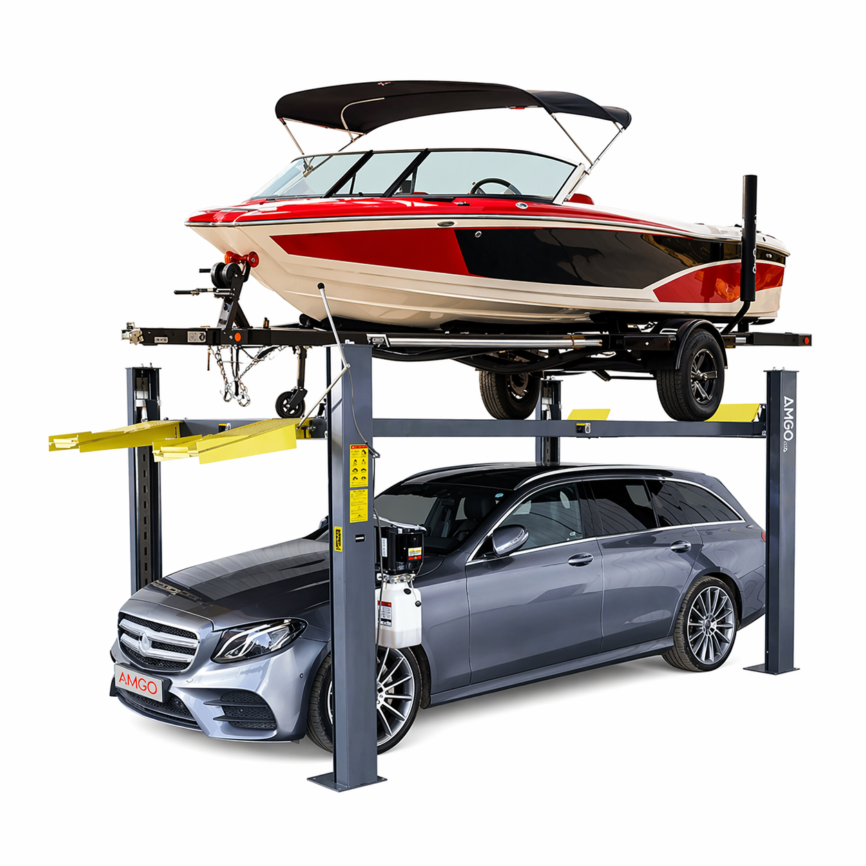 AMGO 409-HPX 4-Post Boat Storage Lift 9,000 lb Capacity