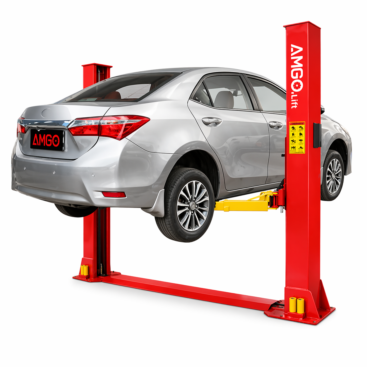 AMGO BP-9 2 Post Car Lift 9,000 lb Low Ceiling